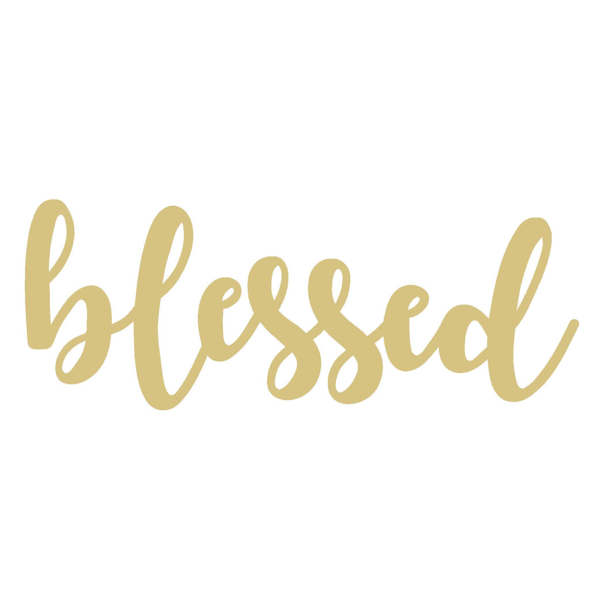 Blessed Logo - Word Blessed Cutout Style 2