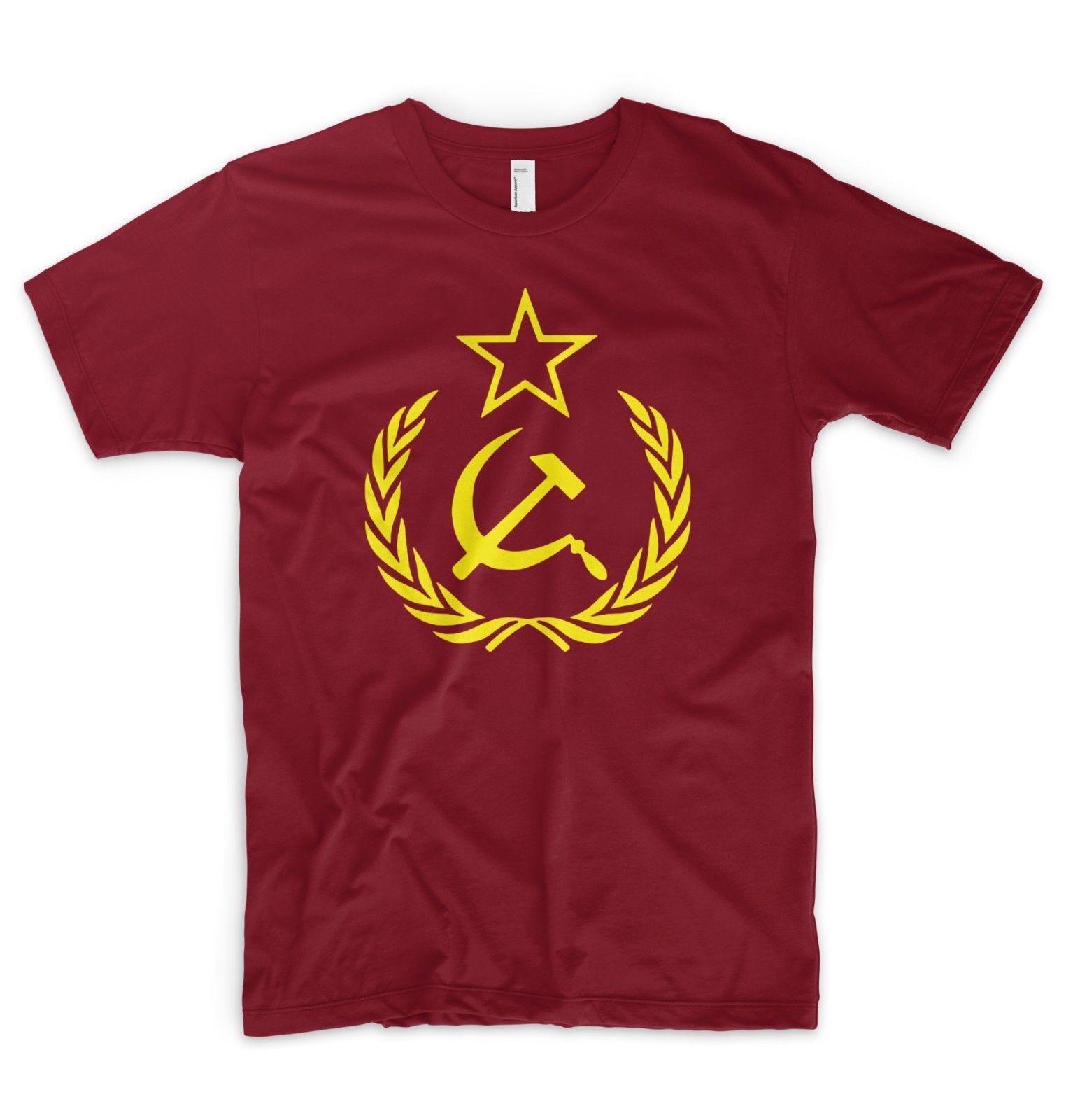 CCCP Logo - Details zu Hammer & SickleT Shirt USSR CCCP Soviet Russia Logo Republics  Soviet Union Funny free shipping Casual tee