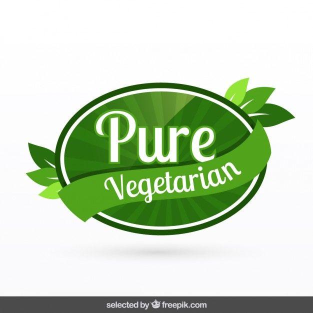 Vegetarian Logo - Pure vegetarian badge Vector | Free Download