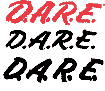 D.A.r.e Logo - D.A.R.E logo brush script