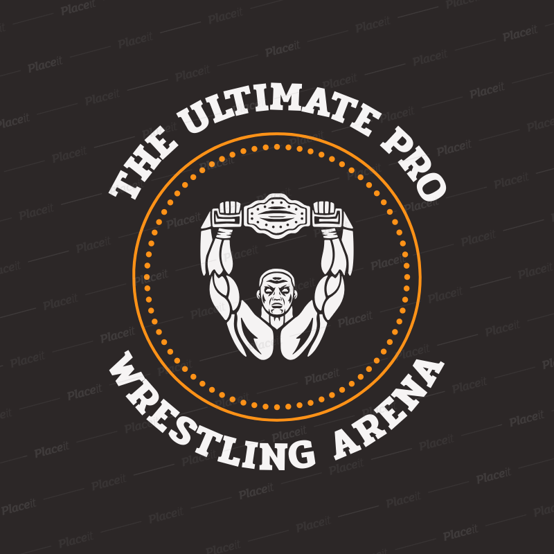 Wrestler Logo - Wrestler Logo Maker for a Wrestling Arena 1541a