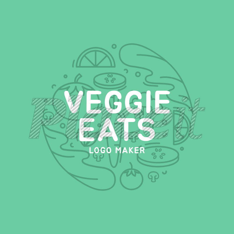 Vegetarian Logo - Vegetarian Restaurant Logo Maker with Vegetable Image 1234e