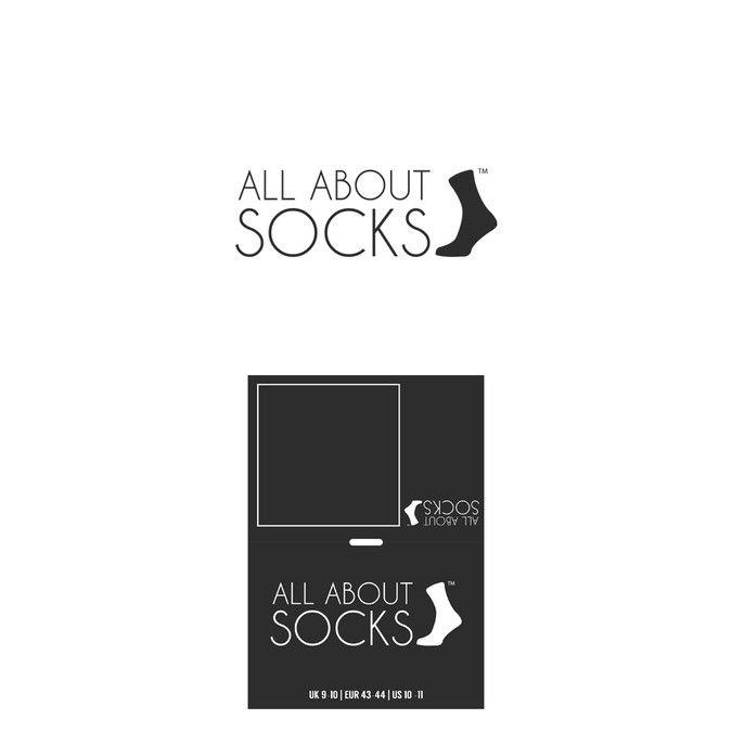Sock Logo - All about socks needs a puristic fashionable logo. Logo design contest