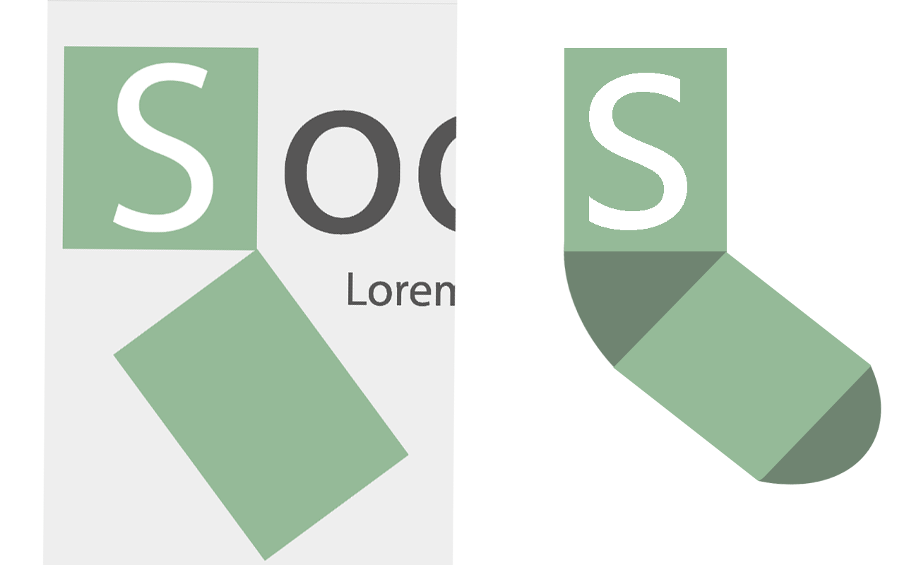 Sock Logo - shapes - How do I get proportions of the sock in my logo right ...