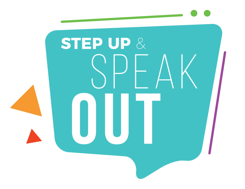 Speak Logo - Step Up & Speak Out Logo