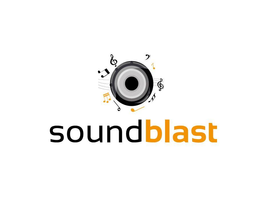 Speaker Logo - Soundblast Logo with Speaker and Musical Notes - FreeLogoVector