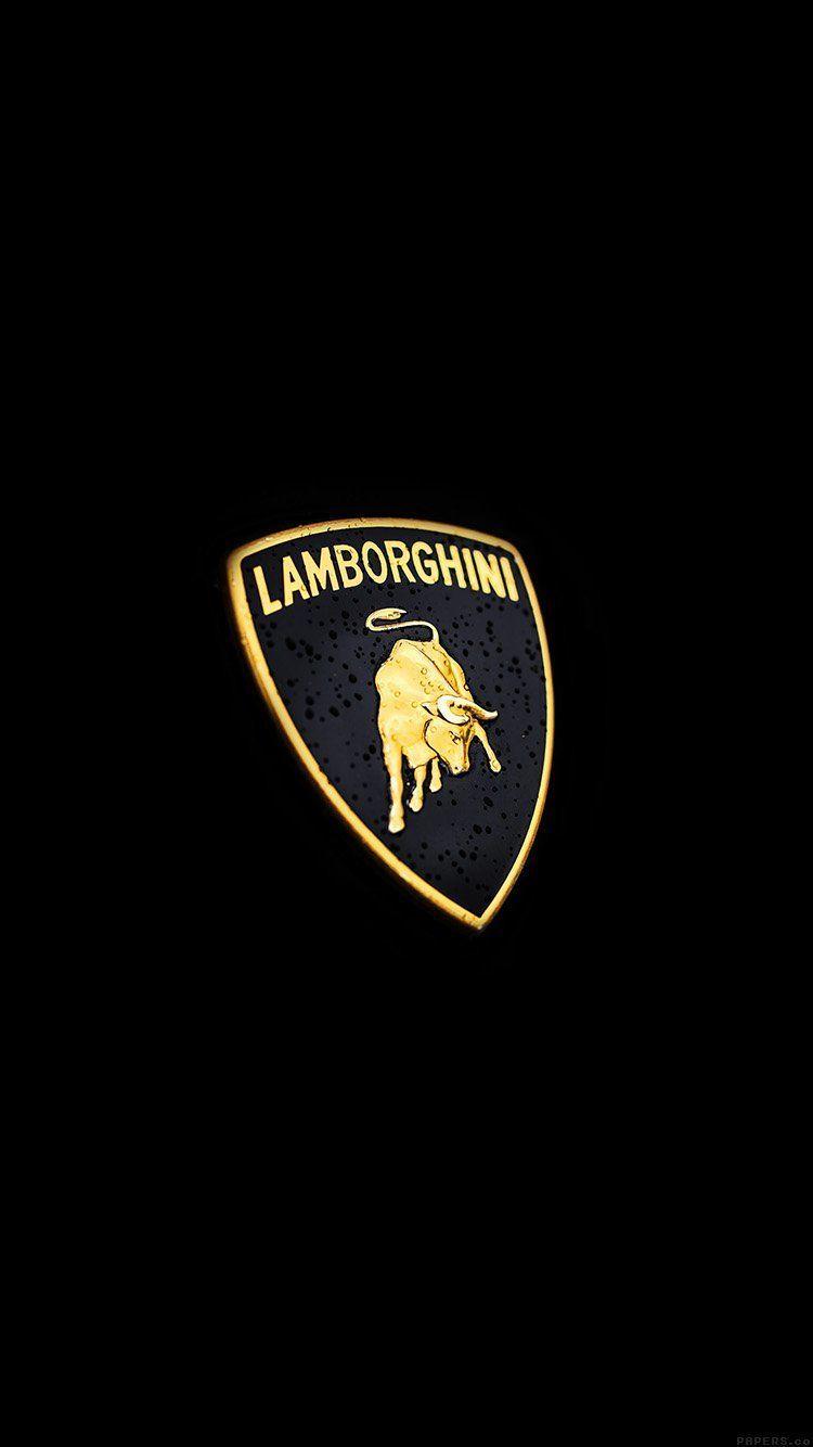 Lamborghinin Logo - CAR LAMBORGHINI LOGO ART MINIMAL DARK WALLPAPER HD IPHONE. Famous