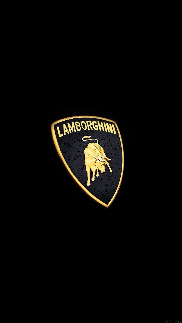 Lambroghini Logo - CAR LAMBORGHINI LOGO ART MINIMAL DARK WALLPAPER HD IPHONE | Famous ...