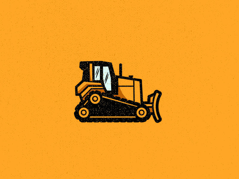 Bulldozer Logo - Bulldozer Logo by Blake Genth on Dribbble