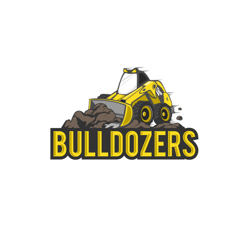 Bulldozer Logo - Logo for construction machine rental company. Logo design contest