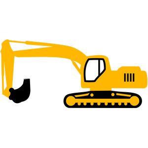 Bulldozer Logo - Excavator bulldozer tractor | Sublimation | Silhouette design ...