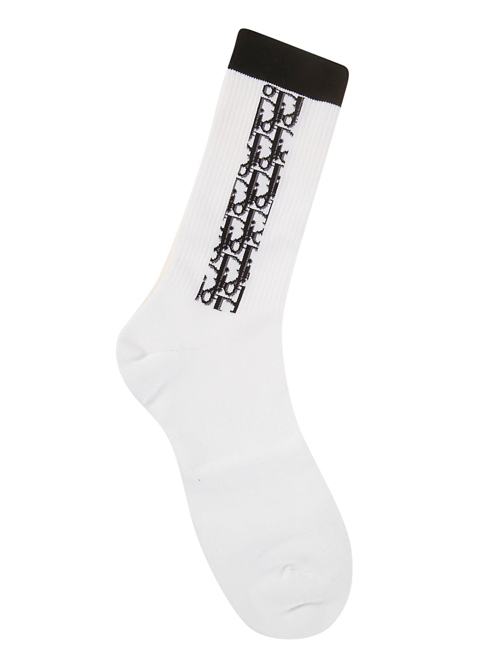 Sock Logo - Christian Dior Side Logo Socks