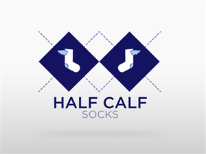 Sock Logo - Half Calf Socks Logo Design Project Logo Designs for Half Calf