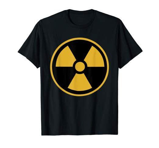Nuke Logo - Nuclear Symbol, Nuke Icon Logo T Shirt: Clothing