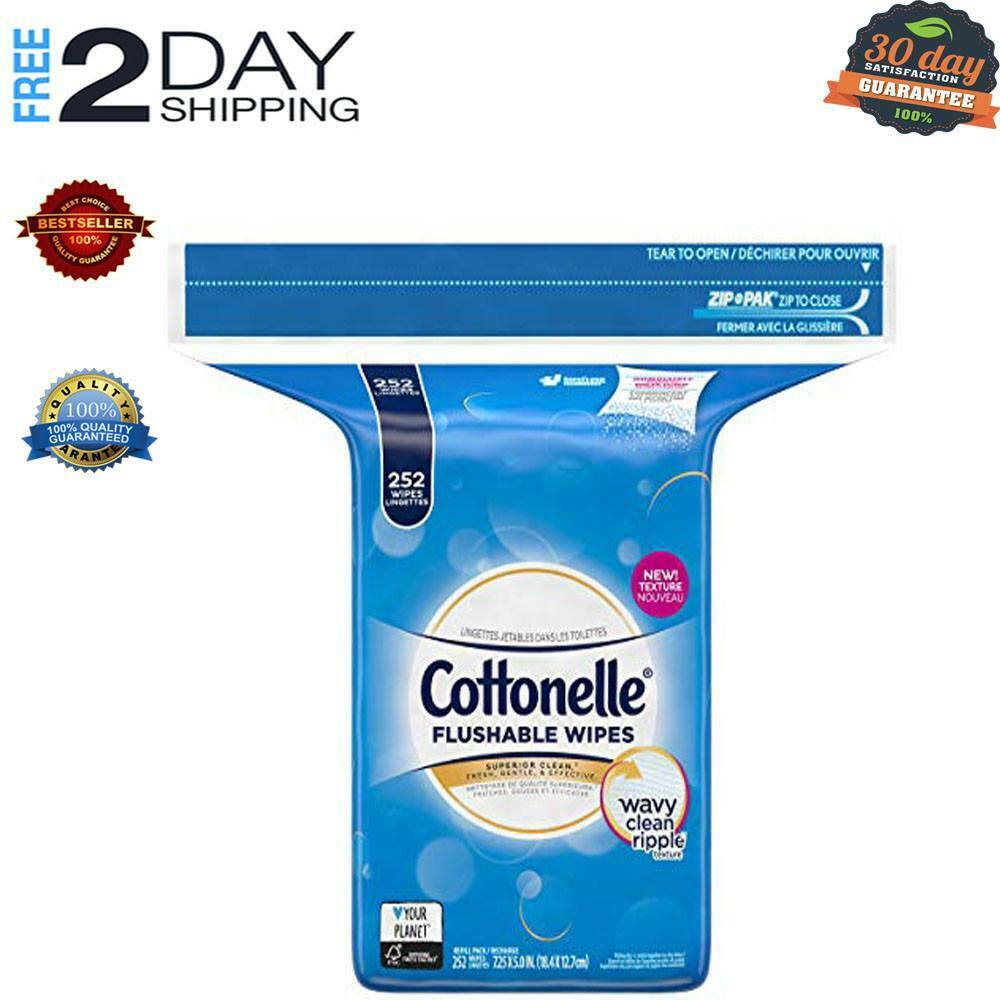 Cottonelle Logo - COTTONELLE FreshCare Flushable Wipes for Adults, Wet, Alcohol Free 252 per Pack