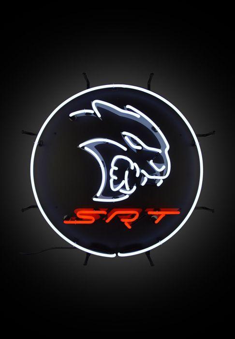 SRT Logo - SRT Hellcat Neon Sign