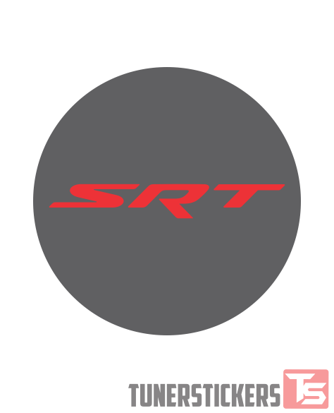 SRT Logo - Dodge SRT Logo Center Cap Stickers