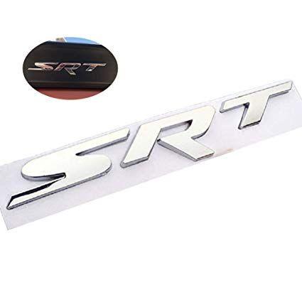 SRT Logo - WindCar SRT Emblem 3D Metal SRT Logo Sticker for Mopar Jeep Grand Cherokee  Badge Dodge Chrysler SRT Charger (Silver)