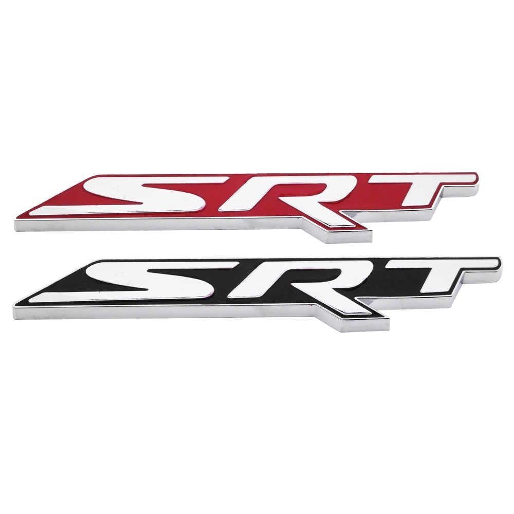 SRT Logo - SRT Logo Car Sticker Auto Decal Metal 3D Emblem Badge For Volkswagen Suzuki  Renault Peugeot Opel Jeep Dodge Jaguar Car Styling