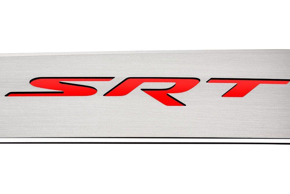 SRT Logo - ACC® - Brushed Front Door Badges with SRT Logo