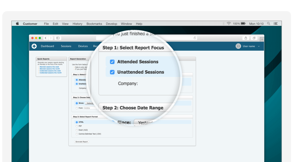 GoToAssist Logo - Session Reporting. GoToAssist / RescueAssist