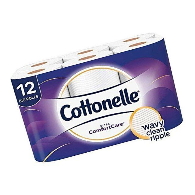 Cottonelle Logo - Cottonelle Ultra ComfortCare Big Roll Toilet Paper, Bath Tissue, 12 Rolls