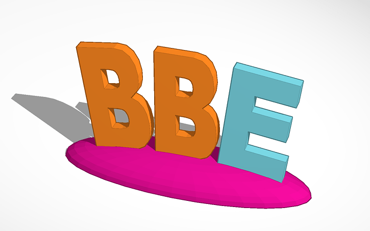 BBE Logo - 3D design BBE-Logo-Tracy | Tinkercad