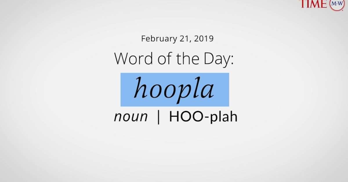 Hoopla Logo - Word of the Day: HOOPLA