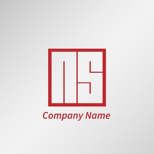 NS Logo - Initial Letter NS Logo Template Template for Free Download on Pngtree