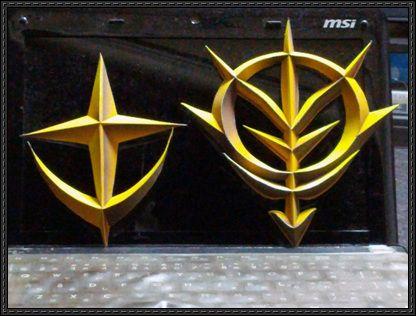 Zeon Logo - Gundam Earth Federation and Zeon Logo Papercrafts Free Download