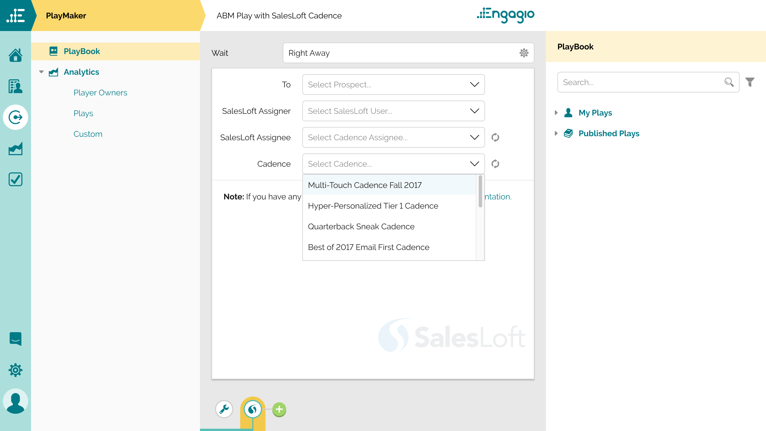 Engagio Logo - Engagio PlayMaker now integrates with the SalesLoft platform
