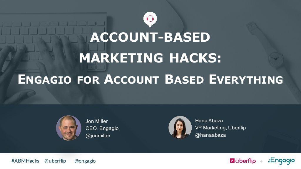 Engagio Logo - Account Based Marketing Hacks 2016: Engagio For Account Based