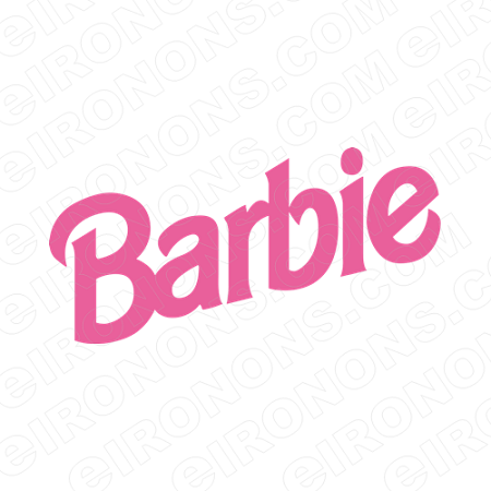 Babrie Logo - BARBIE LOGO CHARACTER T SHIRT IRON ON TRANSFER DECAL #CB3. YOUR ONE