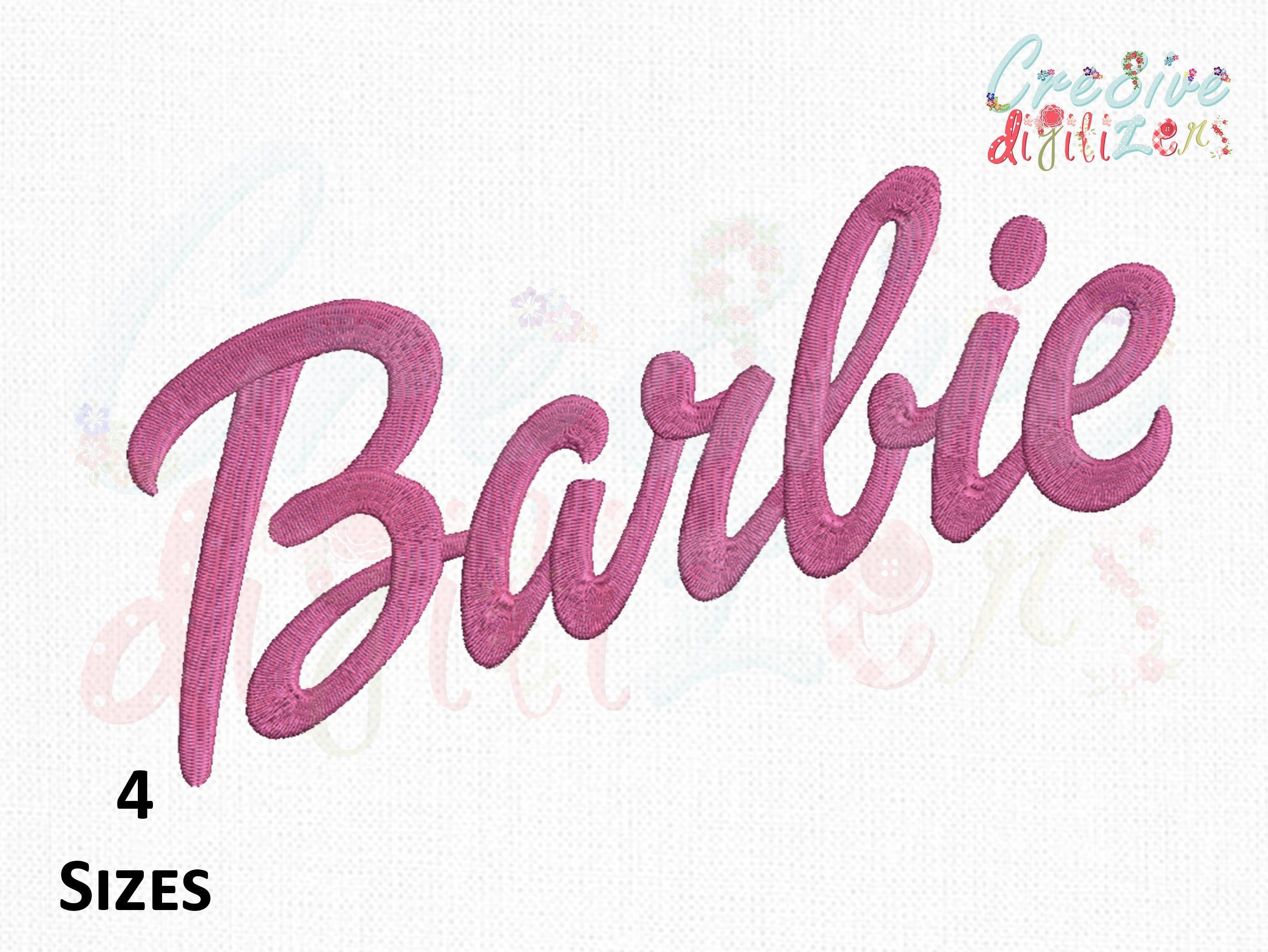 Babrie Logo - Barbie Logo Embroidery Design Barbie Machine Embroidery