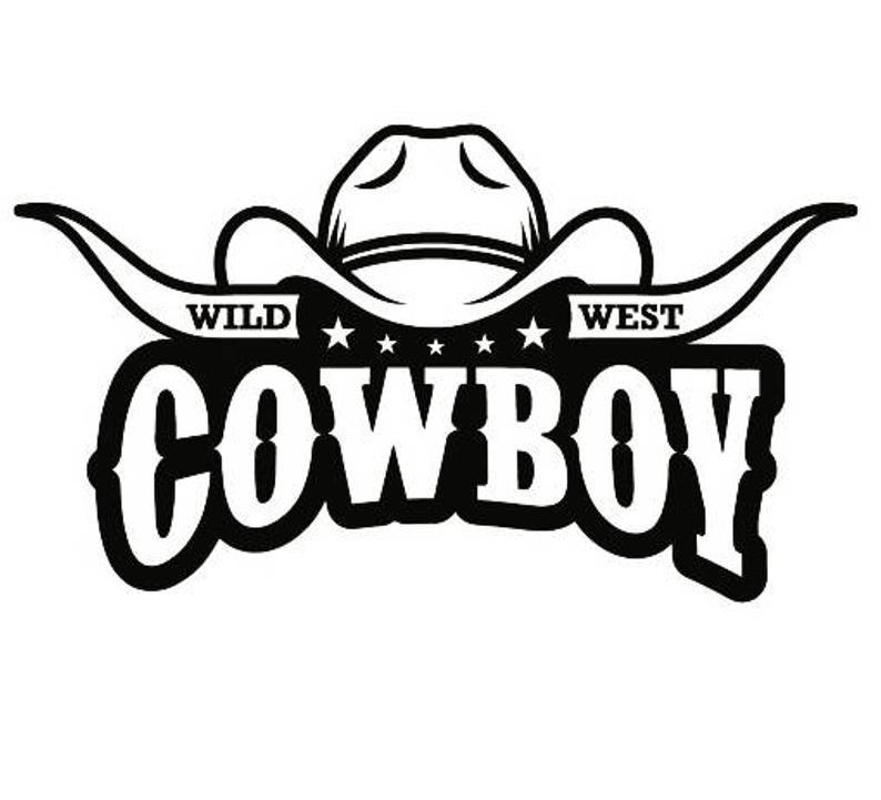 Cowboy Logo - Cowboy Logo #9 Bull Horn Wrangler Horse Country Western Rodeo Ranch Old  Wild West Logo.SVG .EPS .PNG Vector Cricut Cut Cutting Download File