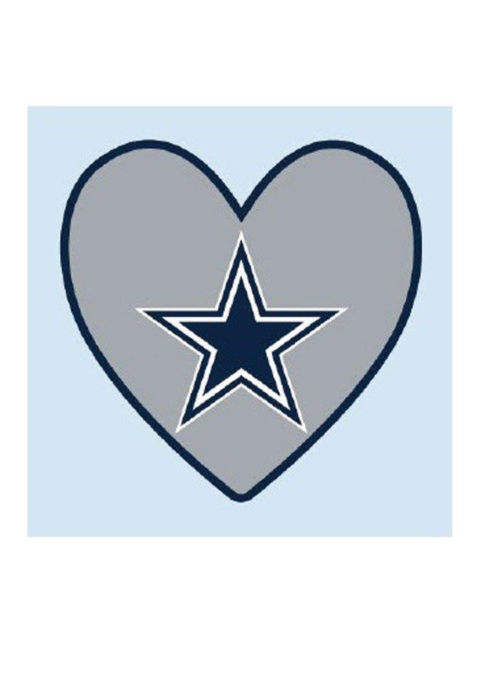 Cowboy Logo - Dallas Cowboys Logo In Heart 4 Pack Tattoo