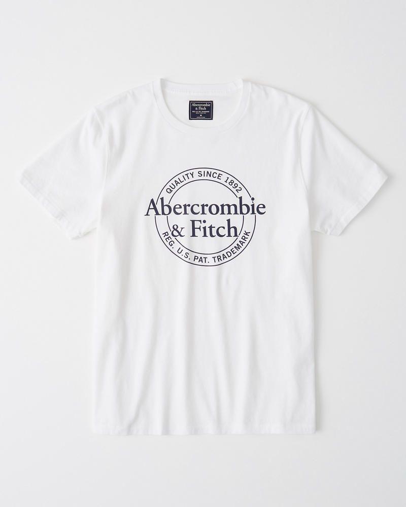 Abrocombie Logo - Mens Short Sleeve Print Logo Tee