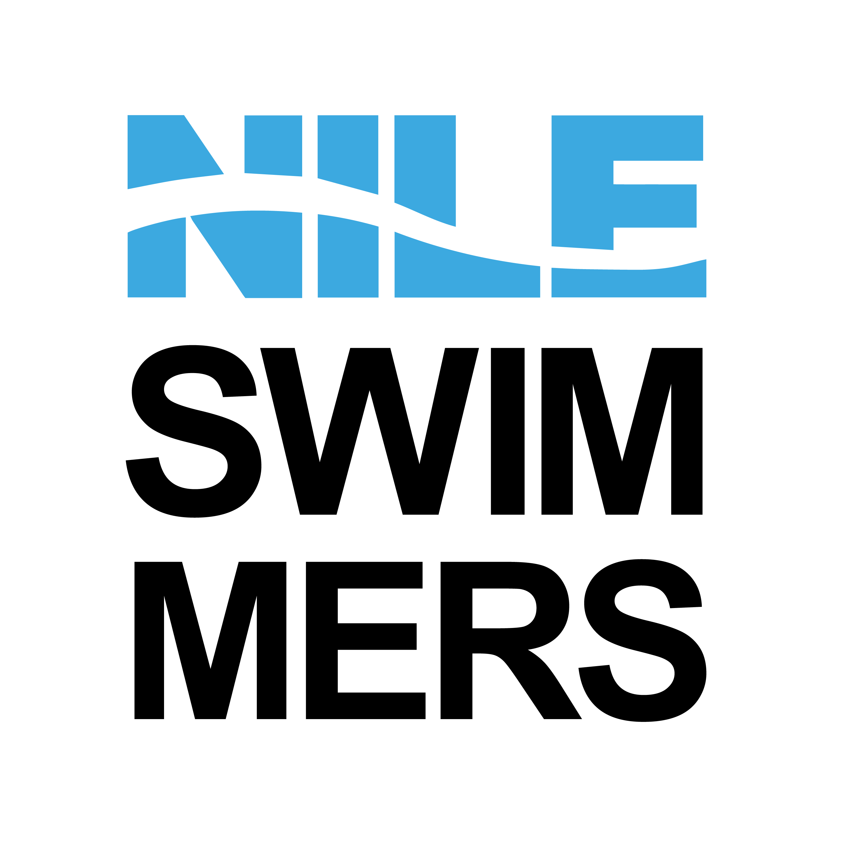 Nile Logo - Nile Swimmers logo – stacked – Nile Swimmers