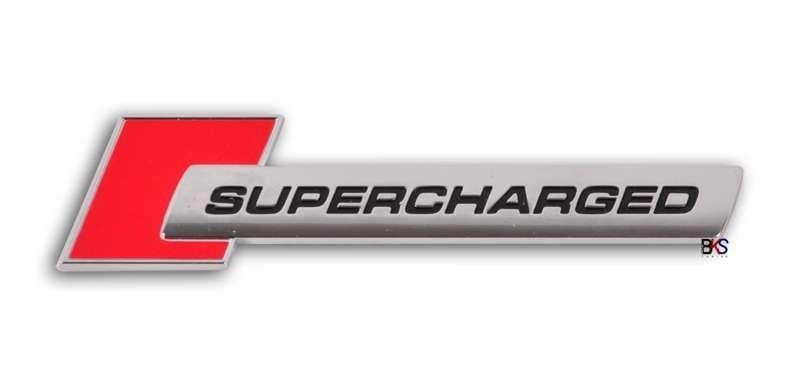 Supercharged Logo - OEM Audi Supercharged badge emblem