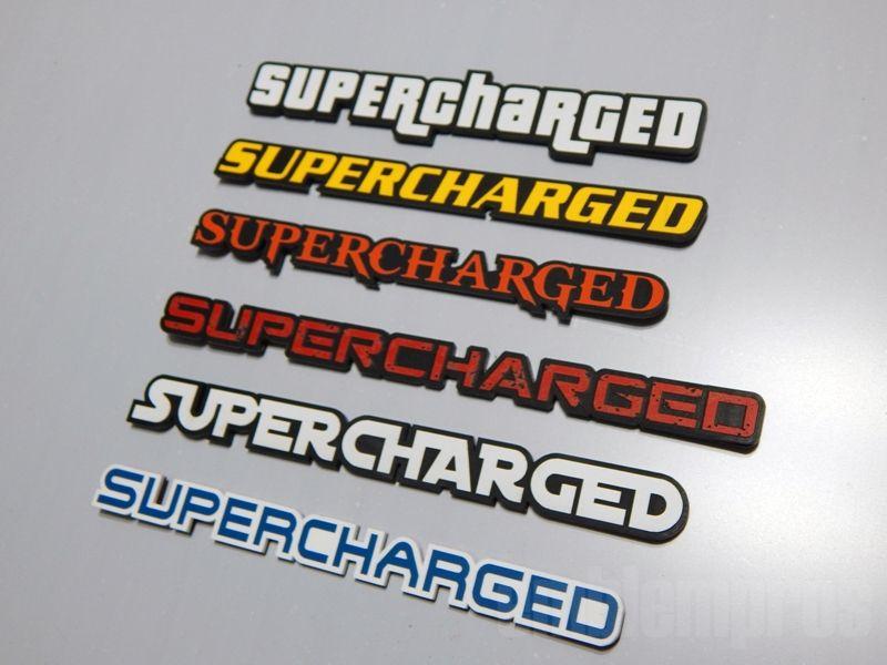 Supercharged Logo - SUPERCHARGED Emblem - Choose Style and Color