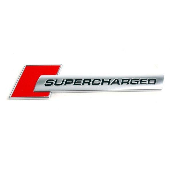 Supercharged Logo - Red Supercharged Badge