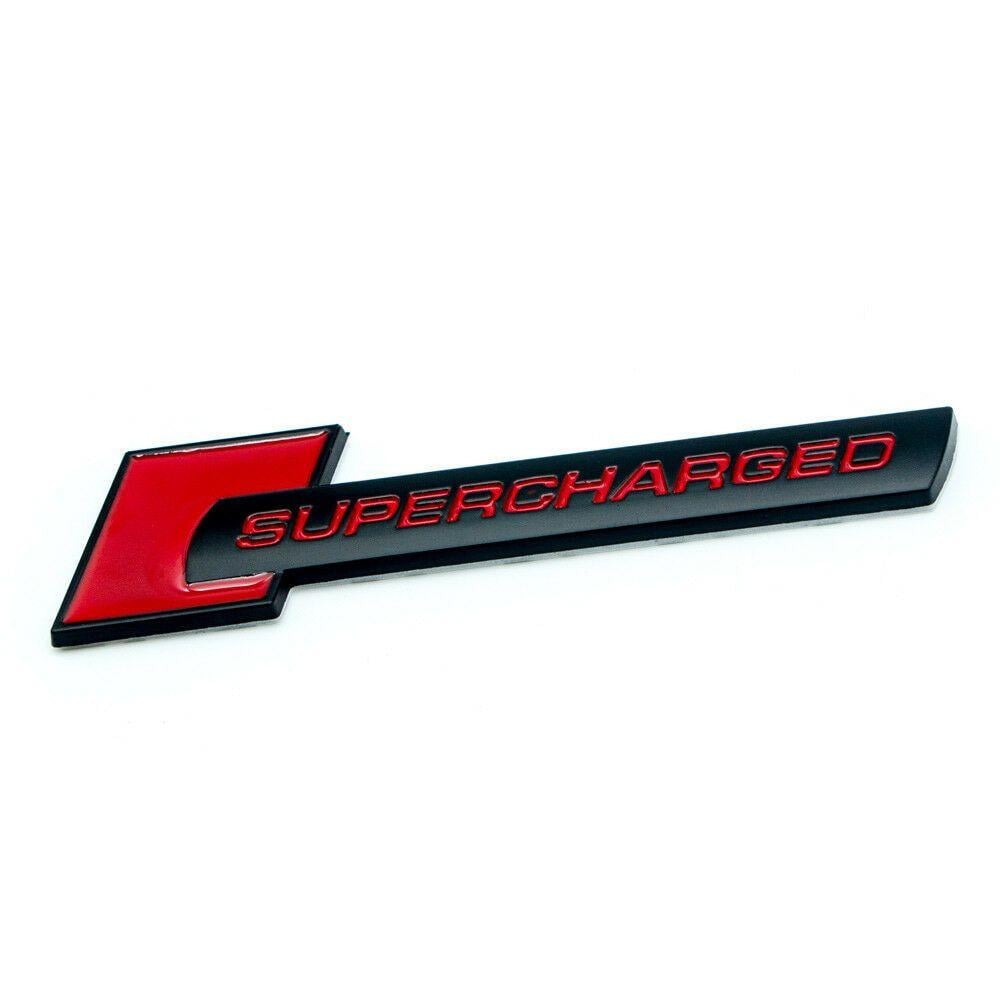 Supercharged Logo - Matte Black Metal SUPERCHARGED Logo Emblem 3D Sport Turbo Engine Car Trunk  Badge | eBay
