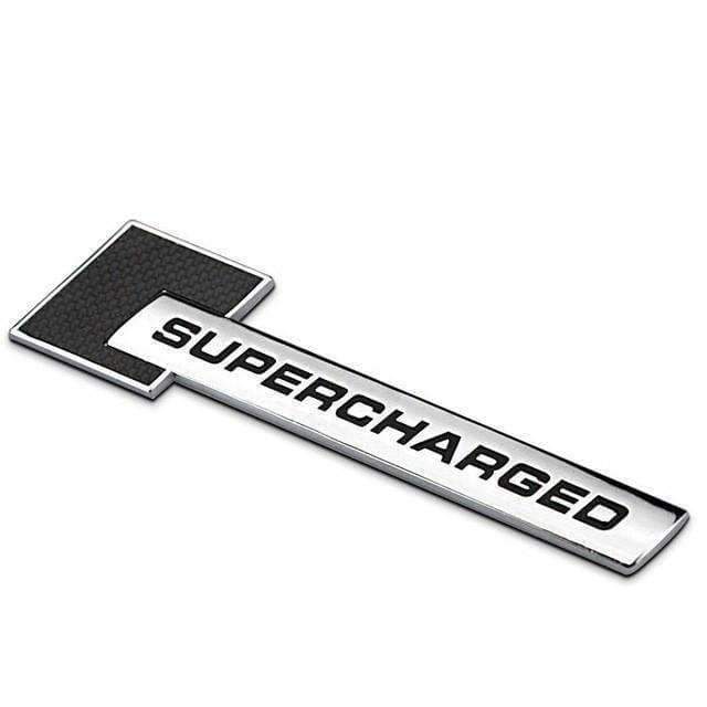 Supercharged Logo - Carbon Supercharged Emblem for Audi