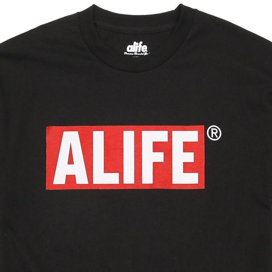 Alife Logo - cassettepunch: ALife Box Logo Tee T shirt / black (ALIFE artificial ...