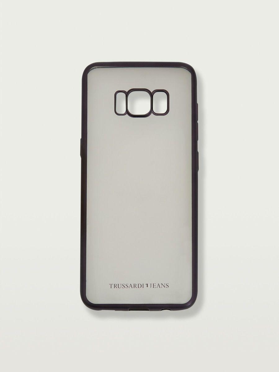 Trussardi Logo - Transparent Galaxy S8 soft case with logo | Trussardi ®