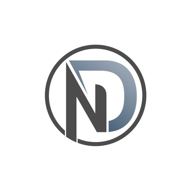 ND Logo - circle nd logo letter with grey colour gradation Template for Free ...