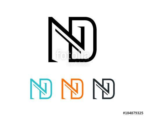 ND Logo - Unique Simple Line Art Initial Letter ND for Business Symbol Logo ...