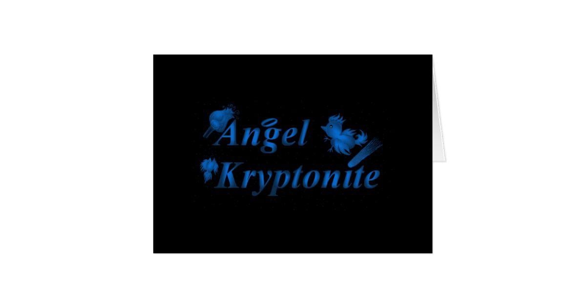 Kryptonite Logo - Angel kryptonite logo | Zazzle.com