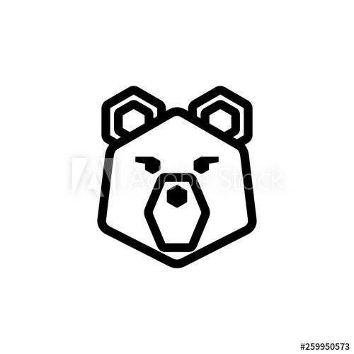 Yellowbook Logo - Wild animal education with bear reading yellow book. Outline logo ...