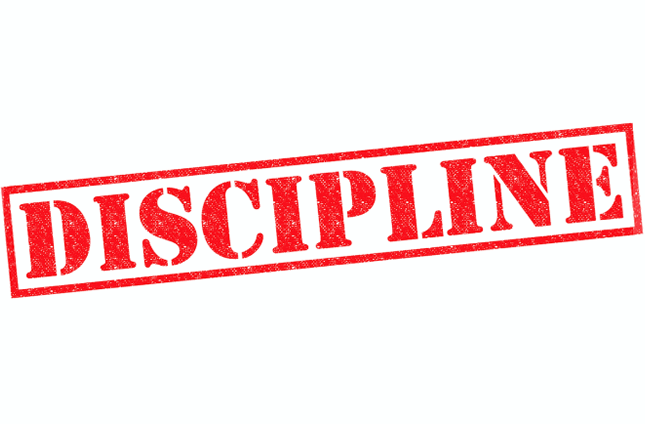 Self discipline icon Royalty Free Vector Image